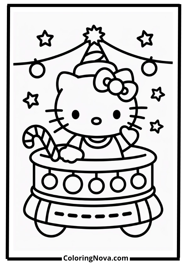 Hello Kitty Wrapping Christmas Gifts