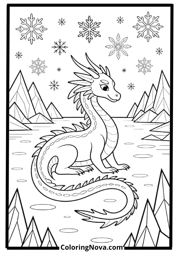 Ice Dragon Coloring Pages