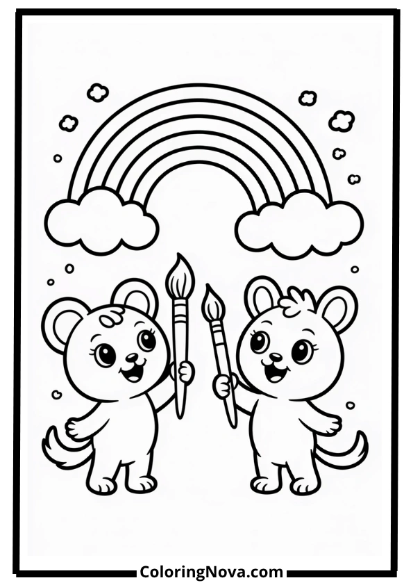 Rainbow Day – Bobbie Goods Coloring Pages