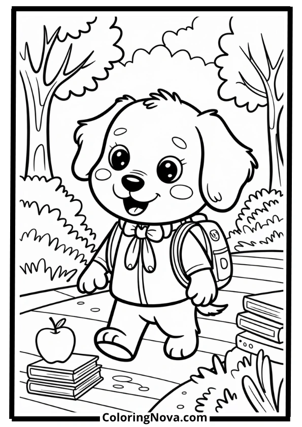 School Day – Bobbie Goods Coloring Pages