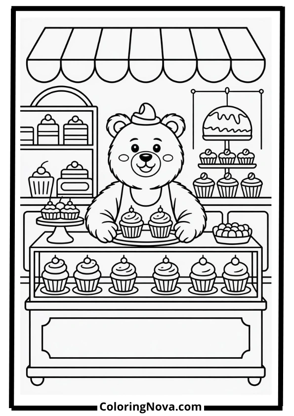 Sweet Bakery Shop – Bobbie Goods Coloring Pages