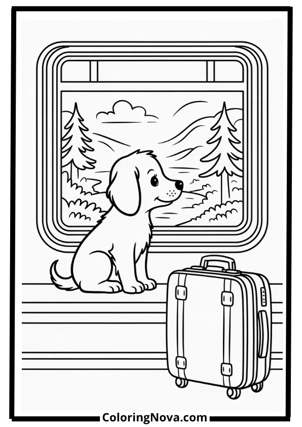 Train Trip Adventure – Bobbie Goods Coloring Pages