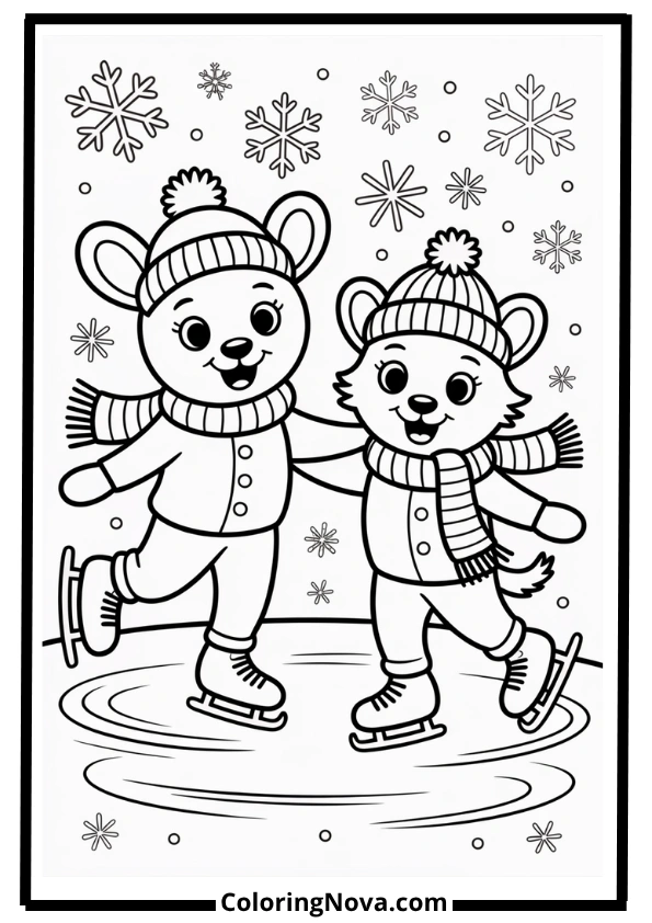 Winter Fun – Bobbie Goods Coloring Pages