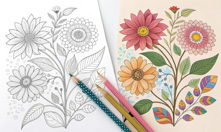 flower coloring pages