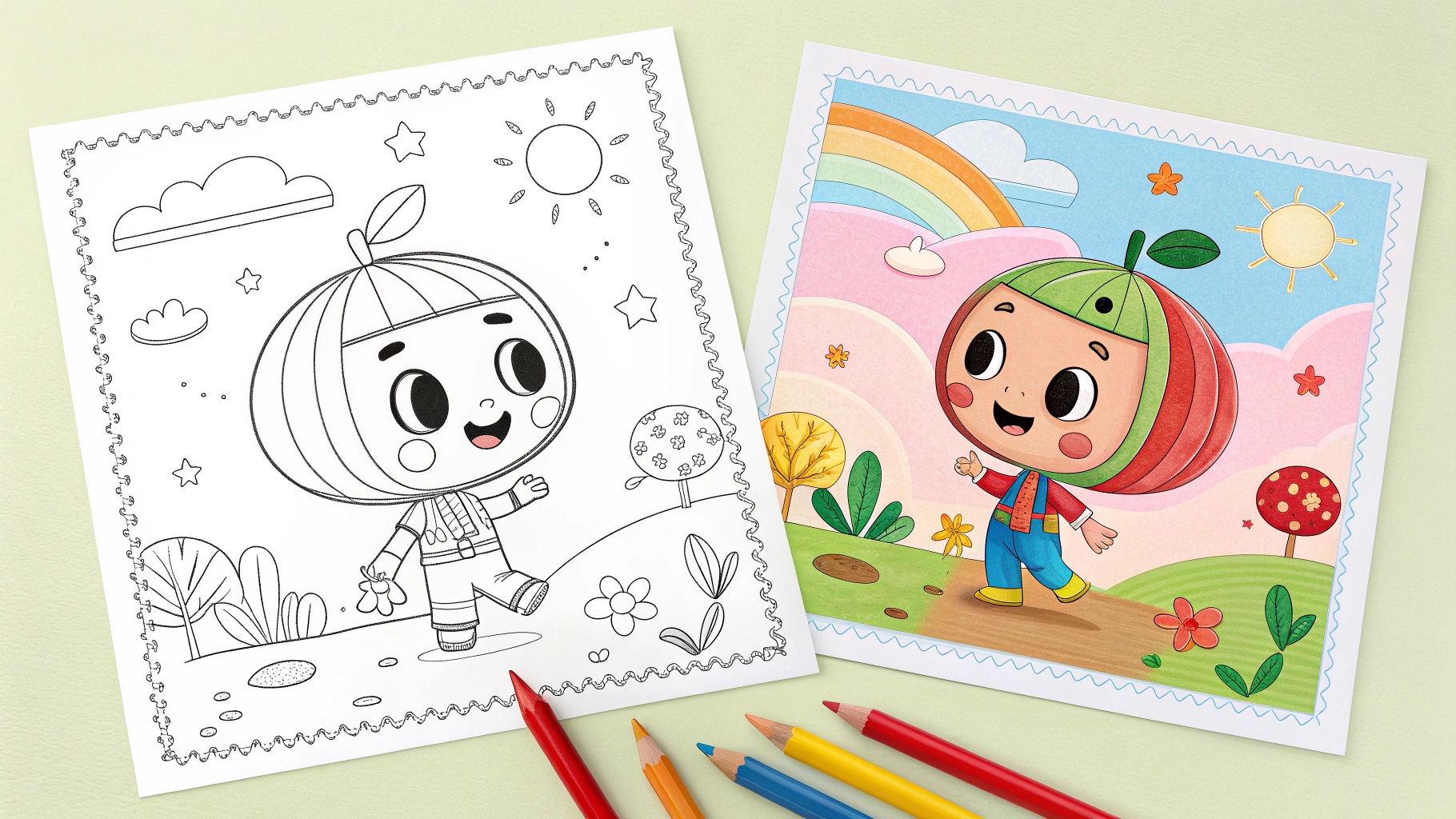 COCOMELON COLORING PAGES