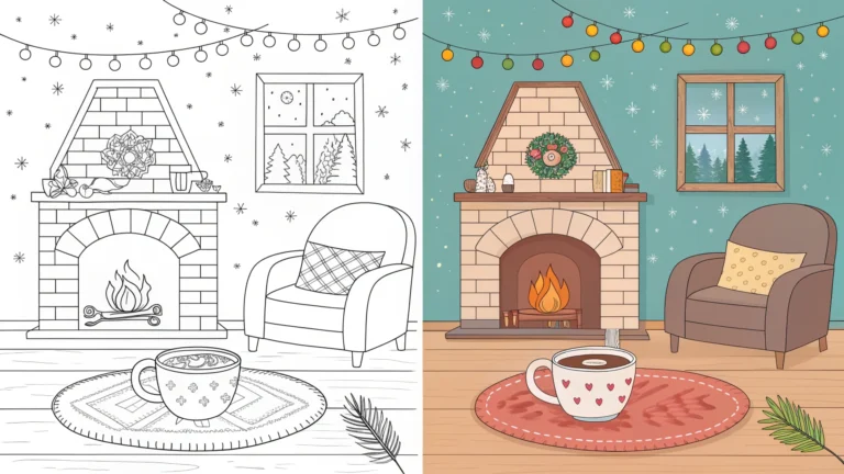 Cozy coloring pages