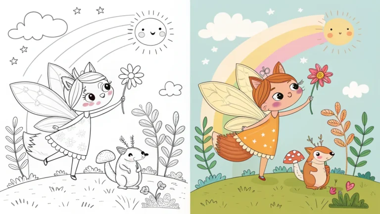 WHIMSICAL COLORING PAGES