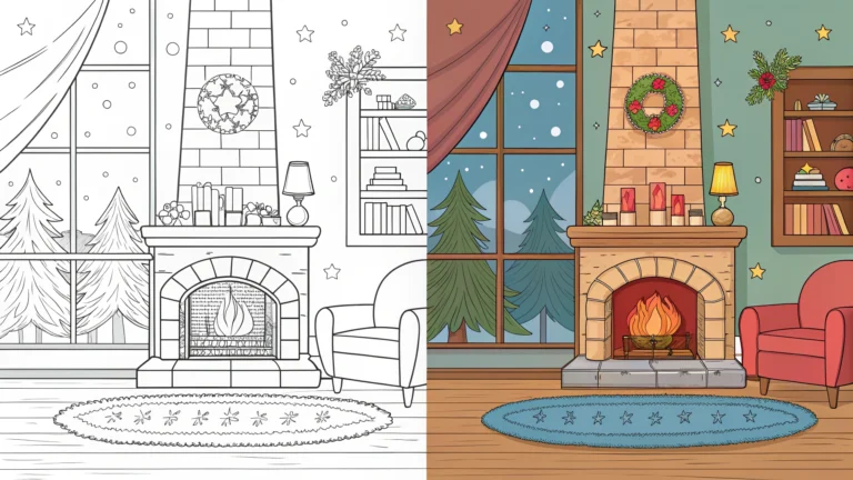 winter coloring pages
