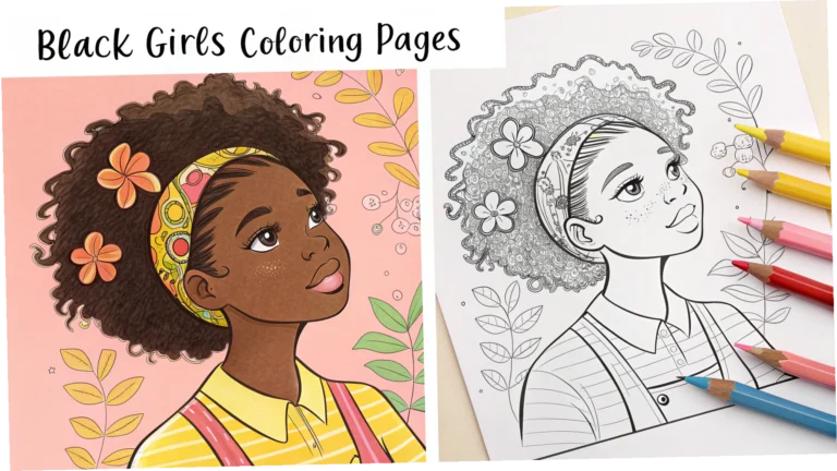 Black Girls Coloring Pages