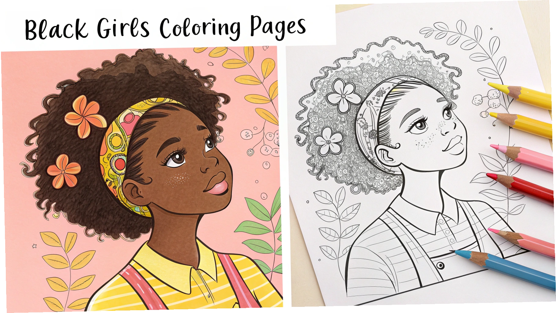 Black Girls Coloring Pages